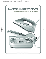 Rowenta Styling Iron Pressure iron & steamer owners manual user guide