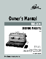 Royal Sovereign Binding Machine RBE-2000 owners manual user guide