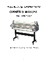 Royal Sovereign Laminator 1650C owners manual user guide