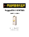RuggedCom Network Router WIN7000 owners manual user guide