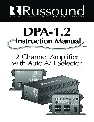 Russound Stereo Amplifier DPA-4.8 owners manual user guide