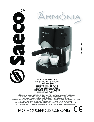 Saeco Coffee Makers Coffeemaker Type SIN024X owners manual user guide