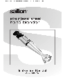 Salton Blender HB-1094 owners manual user guide