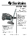 Sanitaire Vacuum Cleaner S3680 Series owners manual user guide