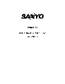 Sanyo CD Player ECD-T1540 owners manual user guide