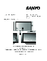 Sanyo Flat Panel Television AVP-4231 owners manual user guide
