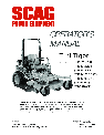 Scag Power Equipment Lawn Mower STT-35BV-SS owners manual user guide
