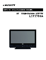 Scott Flat Panel Television LCT37SHA owners manual user guide