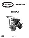 Simpson Pressure Washer PS3000 owners manual user guide