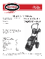 Simpson Pressure Washer V3100 owners manual user guide