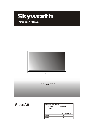 Skyworth Flat Panel Television LED-42E60 owners manual user guide