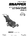 Snapper Lawn Mower EP216751BV owners manual user guide