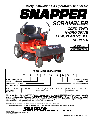 Snapper Lawn Mower ESZT18336BVE owners manual user guide