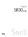 Snell Acoustics Speaker System SR30THX owners manual user guide