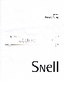 Snell Acoustics Stereo Amplifier SPA 200 owners manual user guide