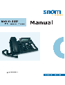 Snom Telephone 320 owners manual user guide