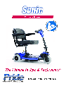 Sonic Blue Mobility Aid Scooter owners manual user guide
