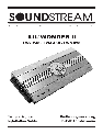 Soundstream Technologies Car Amplifier LW2.240 owners manual user guide