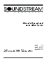 Soundstream Technologies Stereo Amplifier LW1.1100D owners manual user guide