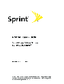 Sprint Nextel Cell Phone SCP-8400 owners manual user guide