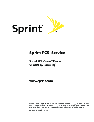 Sprint Nextel Cell Phone VI-3155I owners manual user guide