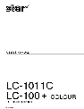 Star Micronics Printer LC-1011C owners manual user guide