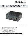StarTech.com Switch IES61002POE owners manual user guide