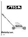 Stiga Lawn Mower 8211-3417-03 owners manual user guide