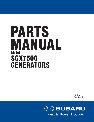 Subaru Portable Generator SGX7500 owners manual user guide