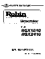 Subaru Robin Power Products Portable Generator RGX1810 owners manual user guide