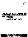 Subaru Robin Power Products Portable Generator RGX240 owners manual user guide