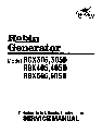 Subaru Robin Power Products Portable Generator RGX305, RGX305D, RGX405, RGX405D, RGX505, RGX505D owners manual user guide