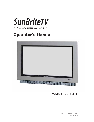 SunBriteTV Car Satellite TV System SB-2220HD owners manual user guide