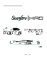 Sunfire Stereo Amplifier HRSIW8 owners manual user guide