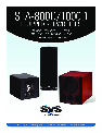 SV Sound Car Speaker STA-1000D owners manual user guide