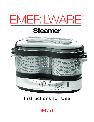 T-Fal Electric Steamer Steamer owners manual user guide