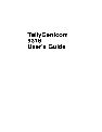 Tally Genicom Printer 9316 owners manual user guide