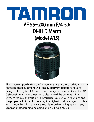 Tamron Camera Lens AF015C700 owners manual user guide