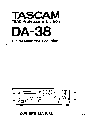 Tascam DVR DA-88 owners manual user guide