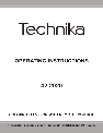 Technika Flat Panel Television 42-502 owners manual user guide