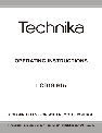 Technika Flat Panel Television LCD19-915 owners manual user guide