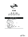 Tecumseh Fan H30-40 owners manual user guide