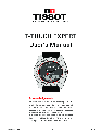 Tissot Watch 141_EN5/14 owners manual user guide
