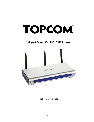 Topcom Network Router WBR 7101GMR owners manual user guide