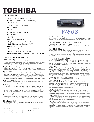 Toshiba VCR W808 owners manual user guide