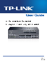 TP-Link Switch TL-SG1016DE owners manual user guide
