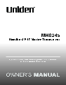 Uniden Two-Way Radio DSC owners manual user guide