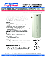 Univex Water Heater NRQSS00110 owners manual user guide