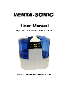 Venta Airwasher Humidifier VS 207 owners manual user guide