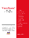 ViewSonic Projector PJ1173 owners manual user guide